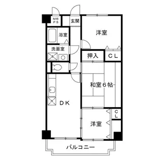 3DKの間取り画像