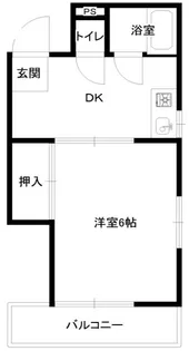 東豊ハイツ南七松【1階】の間取り