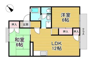 サンビューラ福島【1階】の間取り