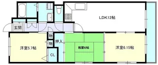 プレミールソシア【2階】の間取り