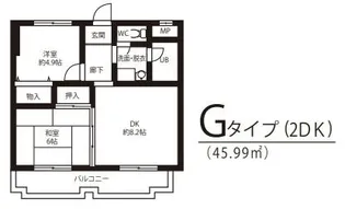 ラポール武庫之荘【4階】の間取り
