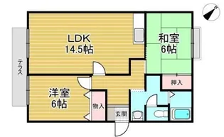 サンビューラ福島【1階】の間取り