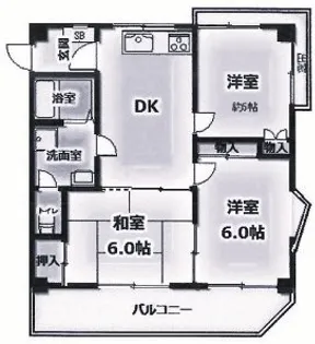 グリーンライフ北夙川【2階】の間取り