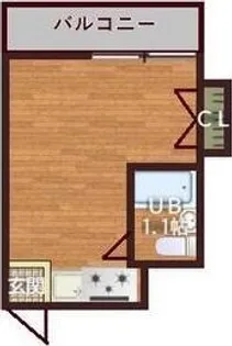 ハイツ熊谷【5階】の間取り