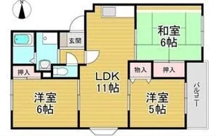 シャトー滝内【1階】の間取り