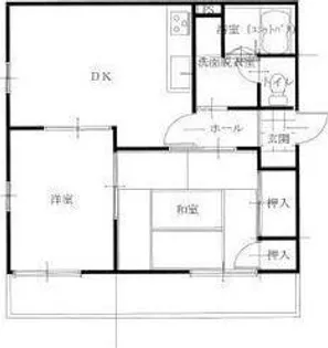 クレール恵彩【2階】の間取り