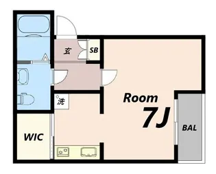 CASA武庫川II【2階】の間取り