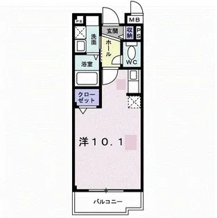 クレメント昆陽【3階】の間取り