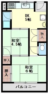 ヴィラ東伊丹【4階】の間取り
