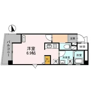ONLY ONE小花【4階】の間取り
