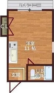 ハイツ熊谷【5階】の間取り