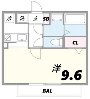 メゾン南塚口【1階】の間取り