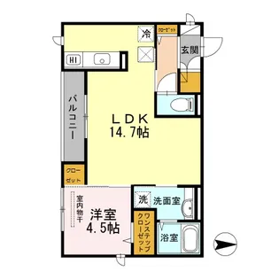 ラコルト【1階】の間取り