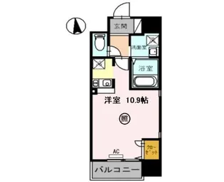 ONLY ONE宝塚駅前【8階】の間取り
