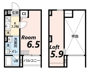 LaFioreAmaラ・フィオーレアマ【1階】の間取り