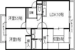 サンシャイン瑞穂【3階】の間取り