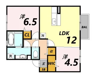 ルシエル【1階】の間取り