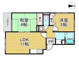 ビューラー藤木【3階】の間取り