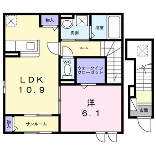 コート向田EAST【2階】の間取り