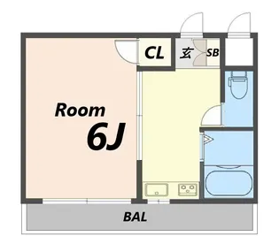 北口ハイツ【3階】の間取り
