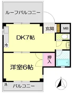 桜木マンション【4階】の間取り
