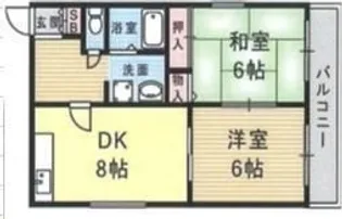 クレール恵彩【2階】の間取り