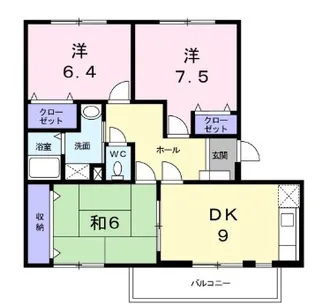 エスポワール寺本【1階】の間取り