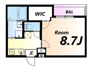 フジパレス立花駅北【1階】の間取り