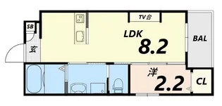 シーエムドゥ【2階】の間取り