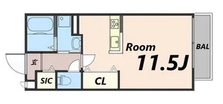 パークサイド・マ・メゾン【1階】の間取り