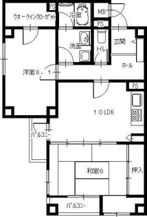 ドムール稲野【1階】の間取り