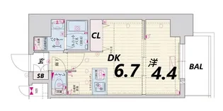 ファステート尼崎クロノス【11階】の間取り