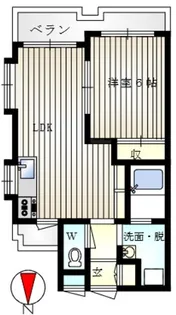 メゾンドール稲野【3階】の間取り