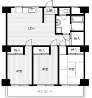 グリーンヒルハイツ【4階】の間取り