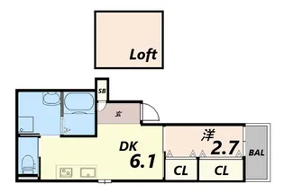 KTIレジデンス武庫川II【3階】の間取り