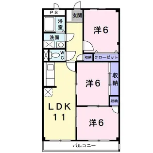エスポワール【3階】の間取り