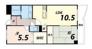 レシオ西園田【3階】の間取り