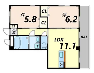 ラフィーネ【3階】の間取り