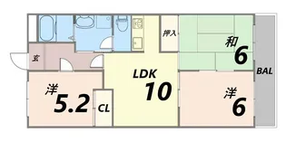 MIRAI武庫之荘【2階】の間取り