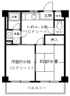 セシル富松【3階】の間取り