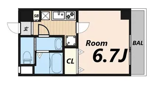 LUXE尼崎WEST【8階】の間取り