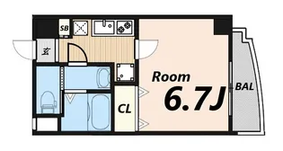Luxe尼崎WEST【7階】の間取り