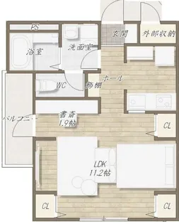 Glanz Court John立花町【1階】の間取り