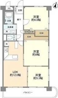 マトック荻野【1階】の間取り