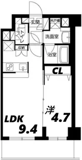 アーバネックス武庫之荘【4階】の間取り