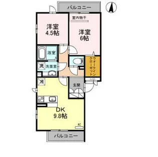 ル ポンテ C棟【1階】の間取り