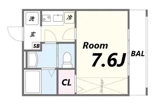 ジョリエーメゾン【1階】の間取り