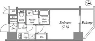アドバンス大阪フルーヴ【8階】の間取り