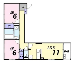 サンロイヤル?【2階】の間取り