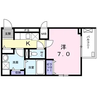 ピアチェーレ【3階】の間取り